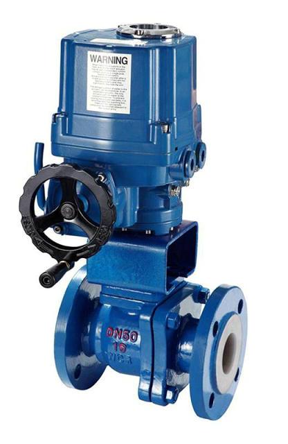 進口電動（dòng）襯氟球閥