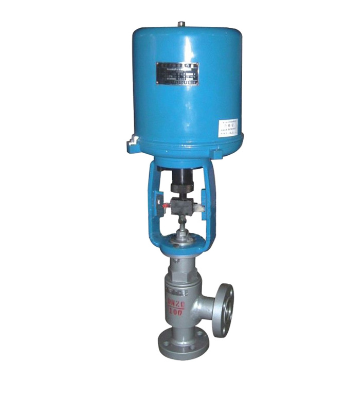 進口電動角式調節（jiē）閥