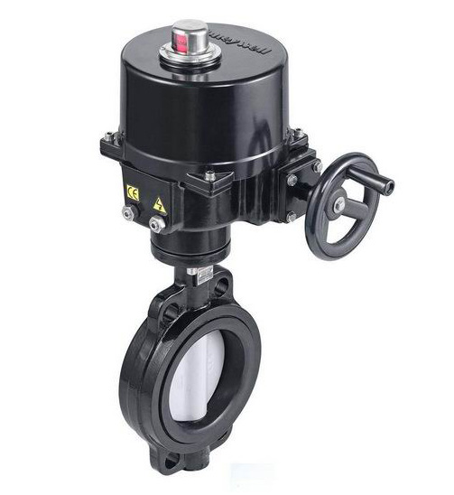 進口電動對夾軟密封蝶閥