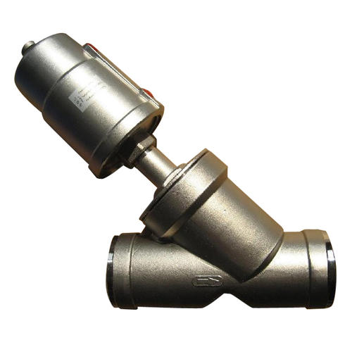 進口焊接氣動角座閥