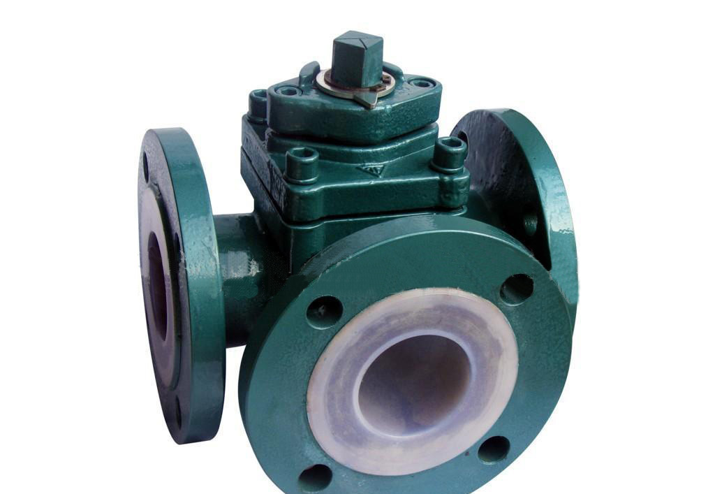 進口襯氟三（sān）通旋塞閥