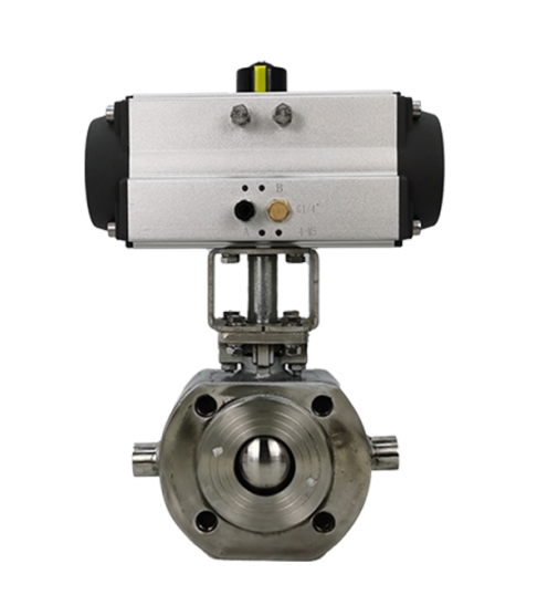 進（jìn）口氣（qì）動對夾式夾套保溫球閥