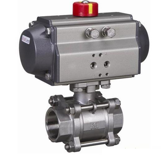 進口氣動三片式球閥（fá）：高平台單作（zuò）用 雙作用 德國沃德WODE廠家品牌